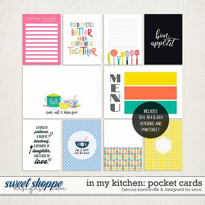 In My Kitchen Cards by Becca Bonneville and Designed by Soco
