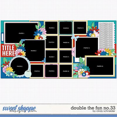 Cindy's Layered Templates - Double the Fun No.33 by Cindy Schneider
