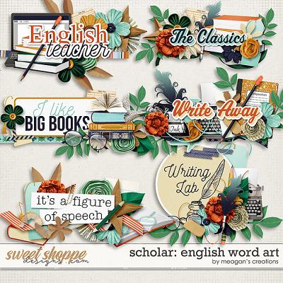 Scholar: English Word Art by Meagan's Creations
