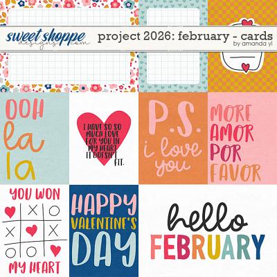 Project 2026: february - cards by Amanda Yi Project 2026: february - cards by Amanda Yi