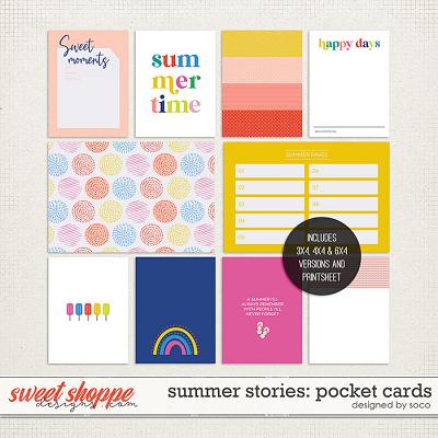 Summer Stories: Pocket Cards | Designed by Soco