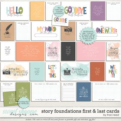 Story Foundations First & Last Cards by Traci Reed Story Foundations First & Last Cards by Traci Reed