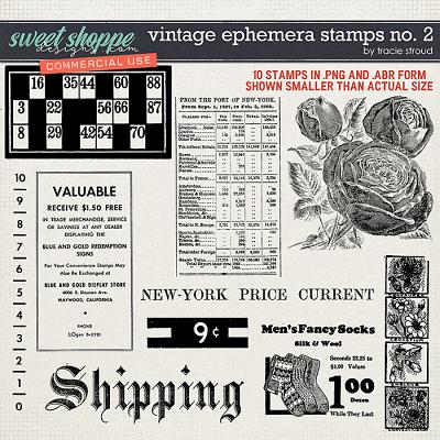 CU Vintage Ephemera Stamps no. 2 by Tracie Stroud