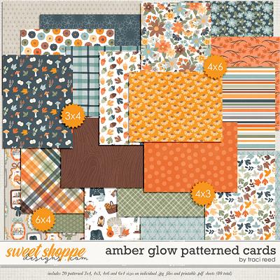 Amber Glow Patterned Cards by Traci Reed