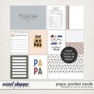 Papa: Pocket Cards | Designed by Soco and Rachel Etrog Designs Papa: Pocket Cards | Designed by Soco and Rachel Etrog Designs