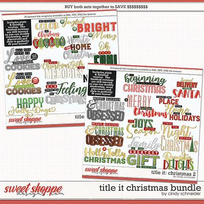 Cindy's Layered Templates - Title It Christmas Bundle by Cindy Schneider