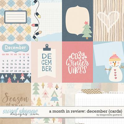 A Month in Review: December {cards} by Blagovesta Gosheva
