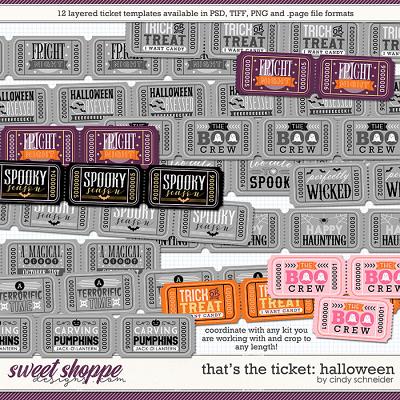 Cindy's Layered Templates - That's the Ticket: Halloween by Cindy Schneider