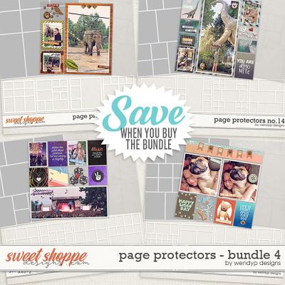 Page protectors Bundle 4 by WendyP Designs
