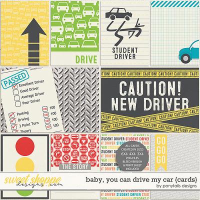 Baby, You Can Drive My Car Pocket Cards by Ponytails