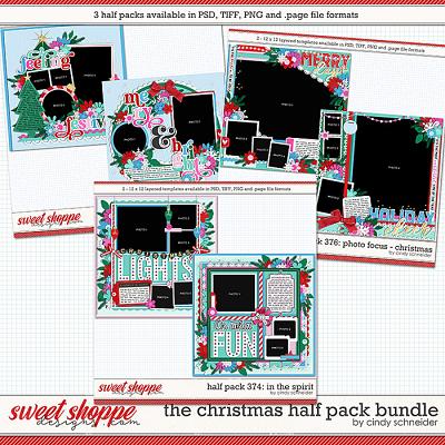 Cindy's Layered Templates: The Christmas Half Pack Bundle by Cindy Schneider