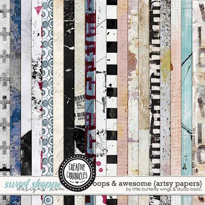 Creative Chronicles: Oops & Awesome Artsy Papers by Little Butterfly Wings & Studio Basic 