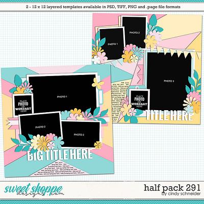 Cindy's Layered Templates - Half Pack 291 by Cindy Schneider