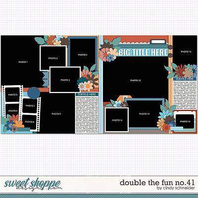 Cindy's Layered Templates - Double the Fun No. 41 by Cindy Schneider
