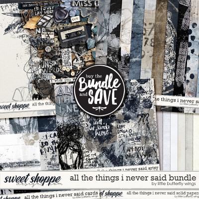 All the things I never said bundle by Little Butterfly Wings