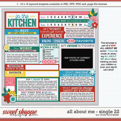 Cindy's Layered Templates - All About Me: Single 22 by Cindy Schneider