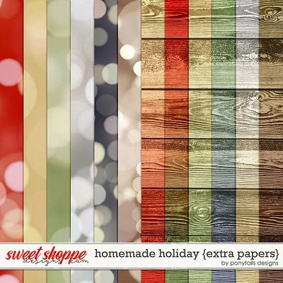 Homemade Holiday Extra Papers by Ponytails