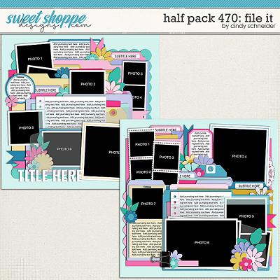 Cindy's Layered Templates - Half Pack 470: File It by Cindy Schneider