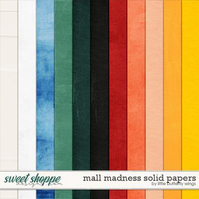 Mall madness solid papers by Little Butterfly Wings