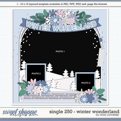 Cindy's Layered Templates - Single 250: Winter Wonderland by Cindy Schneider