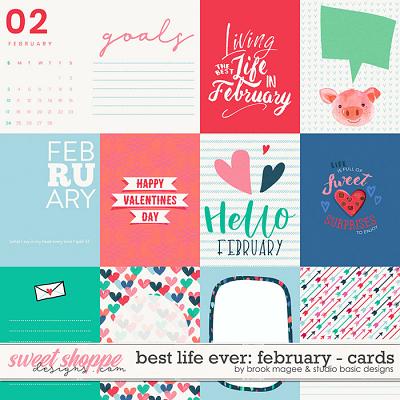 Best Life Ever: February Cards by Brook Magee and Studio Basic