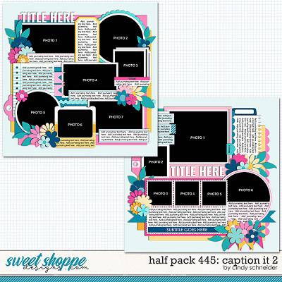Cindy's Layered Templates - Half Pack 445: Caption It 2 by Cindy Schneider