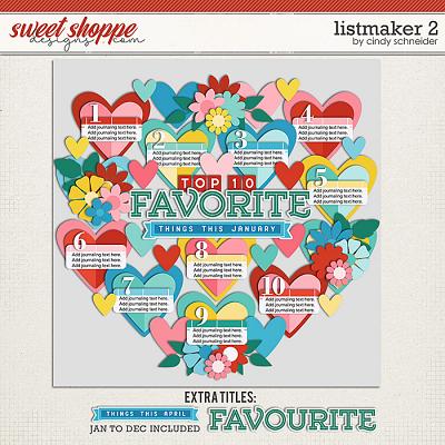 Cindy's Layered Templates - Listmaker 2 by Cindy Schneider Cindy's Layered Templates - Listmaker 2 by Cindy Schneider