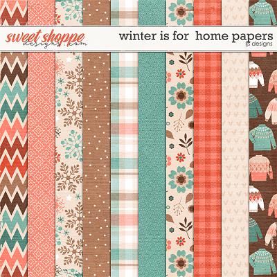 Winter Is For Home Paper by LJS Designs 