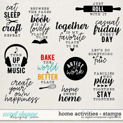 Home Activities | Stamps by Digital Scrapbook Ingredients