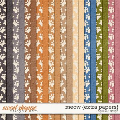 Meow {Extra Papers} by Digilicious Design