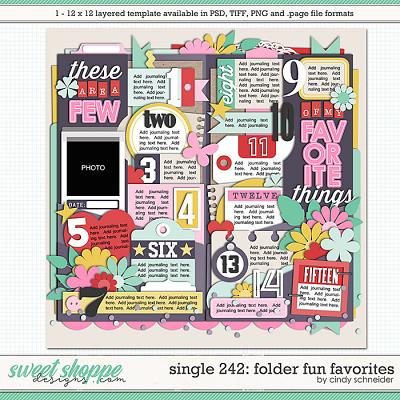 Cindy's Layered Templates - Single 242: Folder Fun Favorites by Cindy Schneider