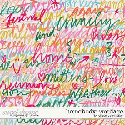 Homebody: Wordage by Allison Pennington