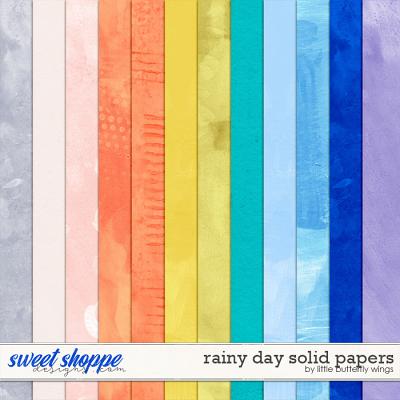 Rainy day solid papers by Little Butterfly Wings
