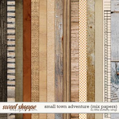 Small Town Adventure (mix papers) by Little Butterfly Wings