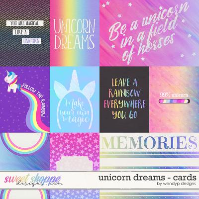 Unicorn Dreams - cards by WendyP Designs