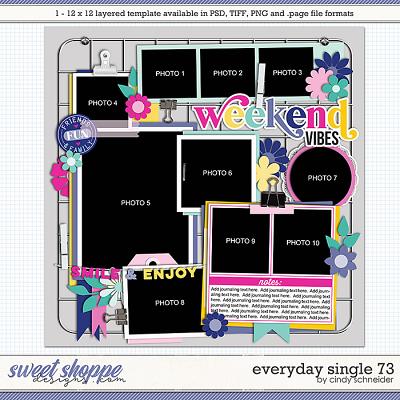 Cindy's Layered Templates - Everyday Single 73 by Cindy Schneider