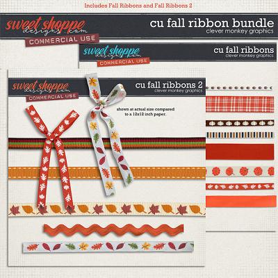 CU Fall Ribbons Bundle by Clever Monkey Graphics 