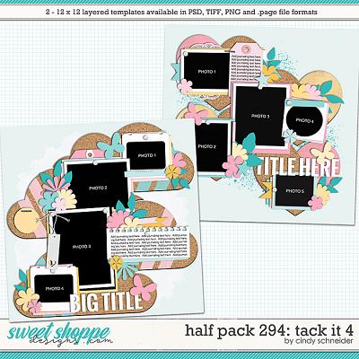 Cindy's Layered Templates - Half Pack 294: Tack It 4 by Cindy Schneider