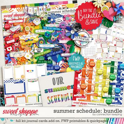 Summer Schedule Bundle by Connection Keeping