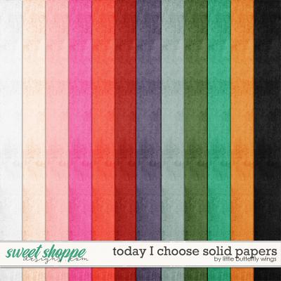 Today I choose solid papers by Little Butterfly Wings