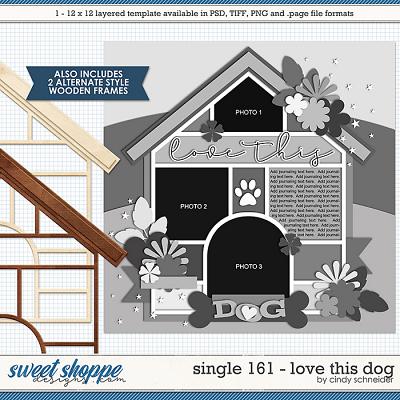 Cindy's Layered Templates - Single 161: Love This Dog by Cindy Schneider