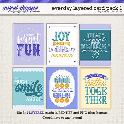 Cindy's Layered Templates - Everyday Layered Cards 1 by Cindy Schneider