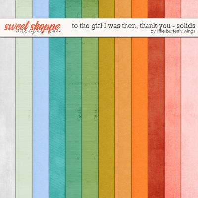 To the girl I was then, thank you - solid papers by Little Butterfly Wings