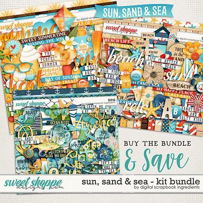 Sun, Sand & Sea Kit Bundle by Digital Scrapbook Ingredients