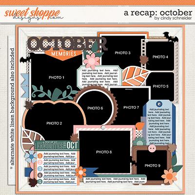 Cindy's Layered Templates - A Recap: October by Cindy Schneider