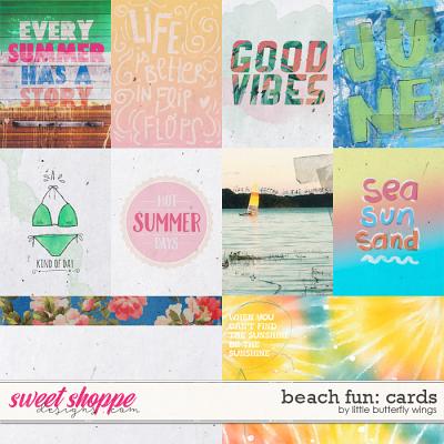 Beach fun: cards by Little Butterfly Wings