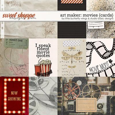 Art maker: movies {cards} by Little Butterfly Wings & Studio Basic