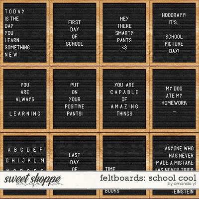 Feltboards: school cool by Amanda Yi