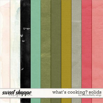 What's cooking? Solid papers by Little Butterfly Wings