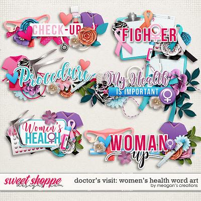 Doctor's Visit: Women's Health Word Art by Meagan's Creations